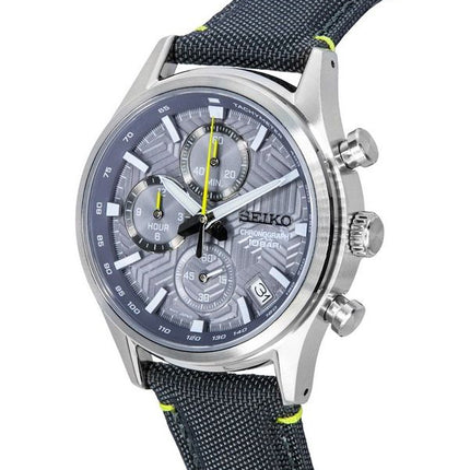 Seiko Conceptual Cronógrafo Correa de nailon Esfera gris Cuarzo SSB423P1 100M Reloj para hombre