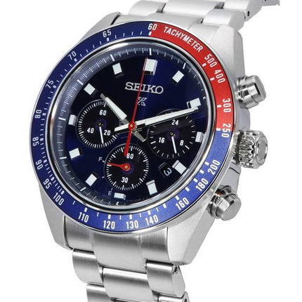 Seiko Prospex Speedtimer Go Large Solar Cronógrafo Esfera azul SSC913 SSC913P1 SSC913P 100M Reloj para hombre