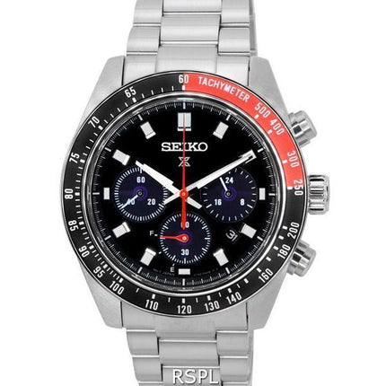 Seiko Prospex Speedtimer Go Large Solar Cronógrafo Esfera negra SSC915 SSC915P1 SSC915P 100M Reloj para hombre