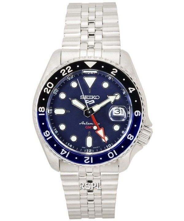 Seiko 5 Sports Blueberry GMT SKX Reinterpretación automática SSK003 SSK003K1 SSK003K 100M Reloj para hombre