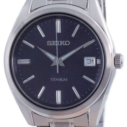 Seiko Discover More Titanium Quartz SUR373 SUR373P1 SUR373P 100M Reloj para hombre