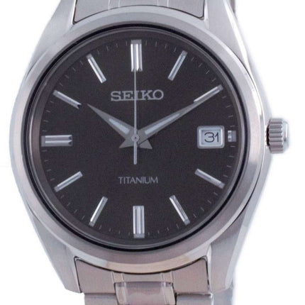 Seiko Discover More Titanium Quartz SUR375 SUR375P1 SUR375P 100M Reloj para hombre