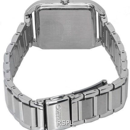 Seiko Acero inoxidable Esfera blanca Cuarzo SWR073 SWR073P1 SWR073P Reloj para mujer