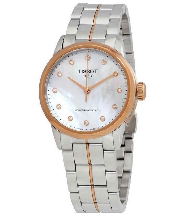 Tissot Luxury Lady Powermatic 80 Diamond Accents Automatic T086.207.22.116.00 T0862072211600 Reloj para mujer