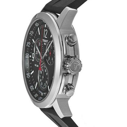 Reloj Tissot PRC 200 T-Sport cronógrafo esfera negra cuarzo Diver&#39,s T114.417.17.057.00 200M para hombre