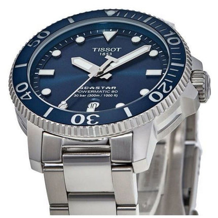 Tissot Seastar 1000 Professional Powermatic 80 Blue Dial Diver&#39,s T120.407.11.041.03 T1204071104103 300M Reloj para hombre