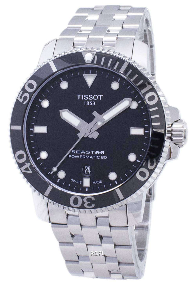 Tissot T-Sport Seastar T 120.407.11.051.00 T1204071105100 Powermatic 80 300M reloj de caballero