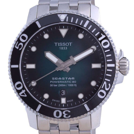 Tissot T-Sport Seastar 1000 Powermatic 80 Diver&#39,s Automatic T120.407.11.091.01 T1204071109101 300M Reloj para hombre