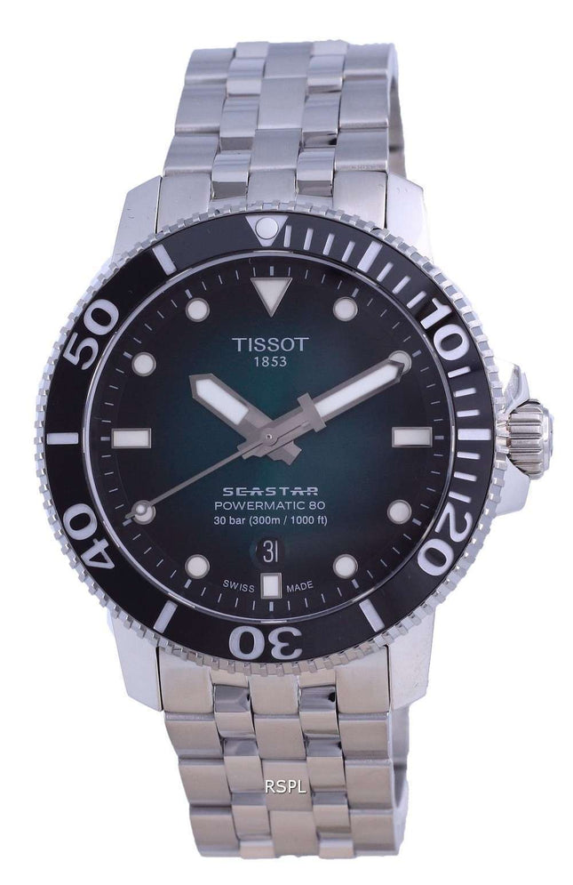 Tissot T-Sport Seastar 1000 Powermatic 80 Diver&#39,s Automatic T120.407.11.091.01 T1204071109101 300M Reloj para hombre