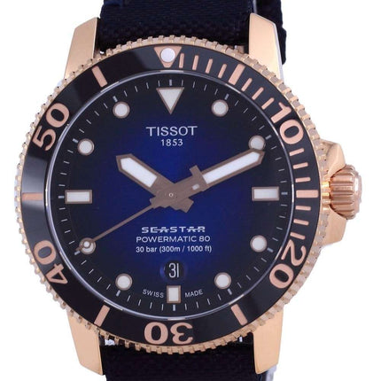 Tissot T-Sport Seaster 1000 Powermatic 80 Diver&#39,s Automatic T120.407.37.041.00 T1204073704100 300M Reloj para hombre