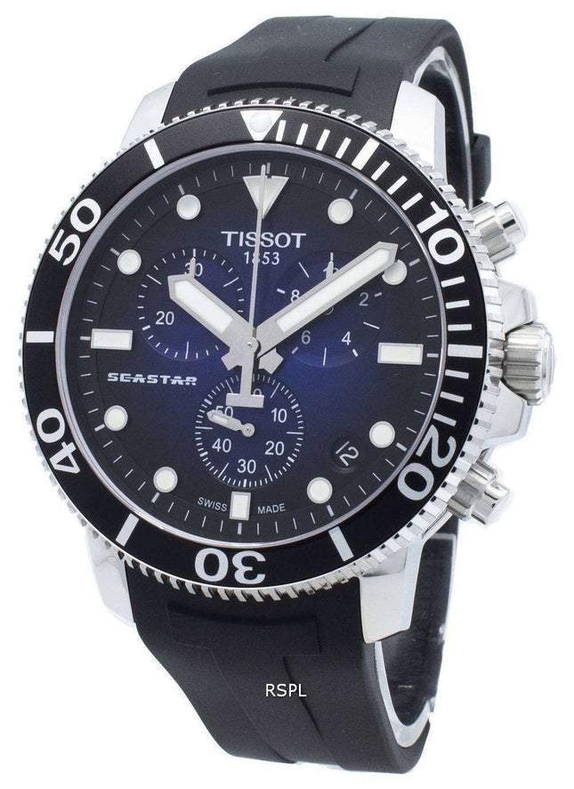 Reloj Tissot Seastar 1000 T120.417.17.041.00 T1204171704100 Cronógrafo 4 Joyas Quartz 300M Hombre