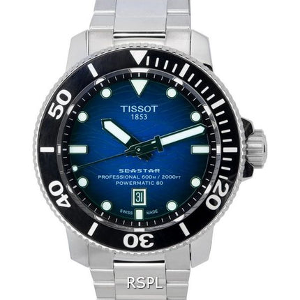 Tissot Seastar 2000 Professional Powermatic 80 Blue Dial Diver&#39,s T120.607.11.041.01 T1206071104101 600M Reloj para hombre