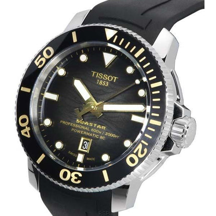 Tissot T-Sport Seastar 2000 Professional Powermatic 80 Diver&#39,s T120.607.17.441.01 T1206071744101 600M Reloj para hombre