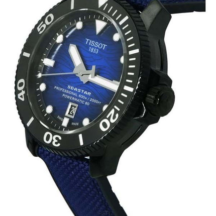 Tissot T-Sport Seastar 2000 Professional Powermatic 80 Diver&#39,s T120.607.37.041.00 T1206073704100 600M Reloj para hombre