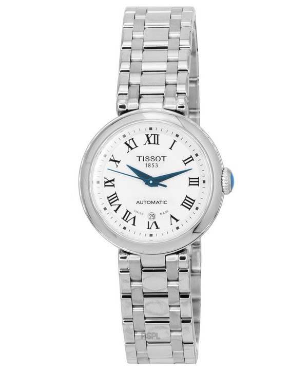 Tissot T-Lady Bellissima Acero inoxidable Esfera blanca Automático T126.207.11.013.00 T1262071101300 Reloj para mujer