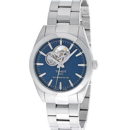 Tissot T-Classic Gentleman Powermatic 80 Open Heart esfera azul automático T127.407.11.041.01 100M Reloj para hombre