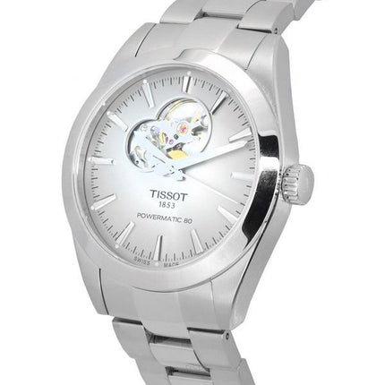 Tissot T-Classic Gentleman Powermatic 80 Acero inoxidable Corazón abierto Sunray Dial Automático T127.407.11.081.00 T12740711081