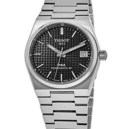 Reloj unisex Tissot PRX T-Classic Powermatic 80 con esfera negra automático T137.207.11.051.00 100M