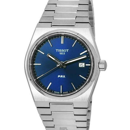 Tissot PRX T-Classic Acero inoxidable Esfera azul Cuarzo T137.210.11.041.00 T1372101104100 100M Reloj unisex