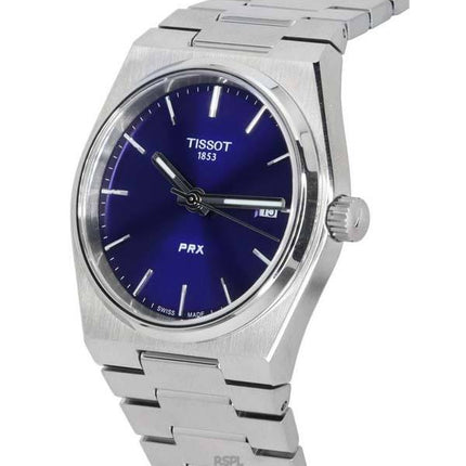 Tissot PRX T-Classic Acero inoxidable Esfera azul Cuarzo T137.210.11.041.00 T1372101104100 100M Reloj unisex