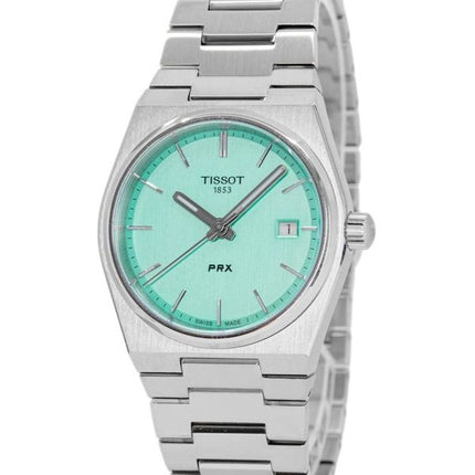 Tissot T-Classic PRX Stainless Steel Light Green Dial Quartz T137.210.11.091.00 100M Womens Watch