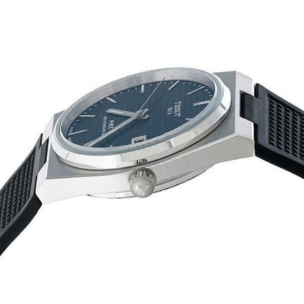 Reloj Tissot PRX T-Classic Powermatic 80 con correa de caucho y esfera azul automático T137.407.17.041.00 100M para hombre