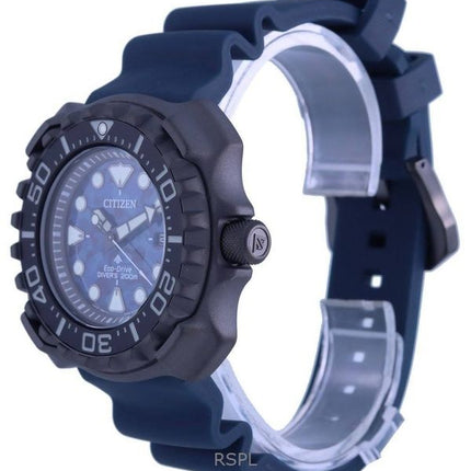 Reloj Citizen Promaster Eco-Drive Diver&#39,s BN0227-09L 200M para hombre con correa de poliuretano y esfera azul reacondicionad