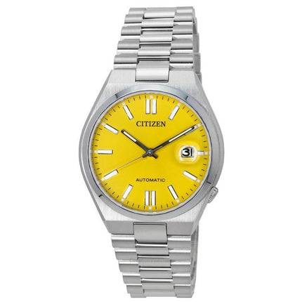 Reloj Citizen Tsuyosa NJ0150-81Z automático con esfera amarilla y acero inoxidable para hombre reacondicionado