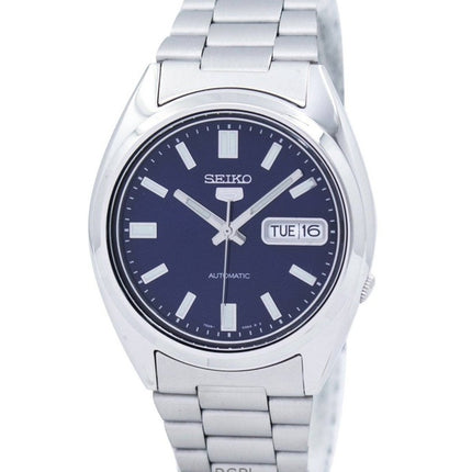 Reloj Seiko 5 automático de acero inoxidable con esfera azul SNXS77K1 para hombre renovado