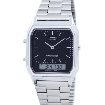 Reloj Casio Youth Analógico Digital de Acero Inoxidable con Esfera Negra de Cuarzo AQ-230A-1DHDF Unisex Reacondicionado