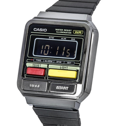 Reloj unisex Casio Vintage Digital de acero inoxidable de cuarzo A120WEGG-1B reacondicionado