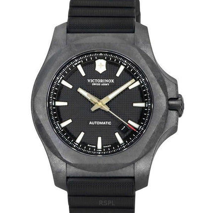 Victorinox Swiss Army INOX Carbon Black Dial Automatic Diver's 241866.1 200M Reloj para hombre con juego de regalo