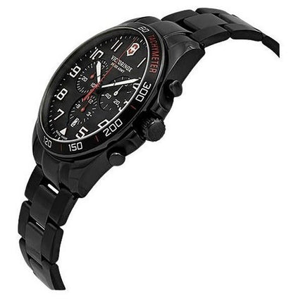 Victorinox Swiss Army FieldForce Sport Cronógrafo Acero inoxidable Esfera negra Cuarzo 241890 100M Reloj para hombre