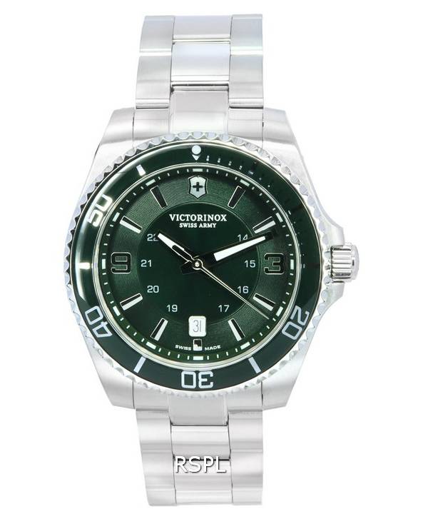 Reloj Victorinox Maverick con esfera verde cuarzo 241934 100M para hombre