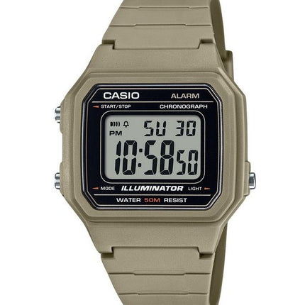 Reloj Casio Youth Digital con correa de resina de cuarzo W-217H-5AV para hombre