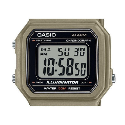 Reloj Casio Youth Digital con correa de resina de cuarzo W-217H-5AV para hombre