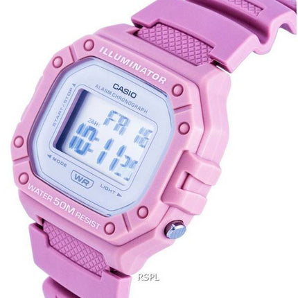 Reloj para mujer Casio Youth Digital Resin Quartz W-218HC-4A W218HC-4