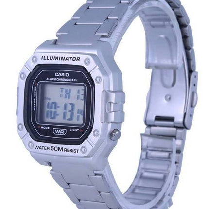 Reloj Casio Youth Digital de acero inoxidable W-218HD-1A W218HD-1 para hombre