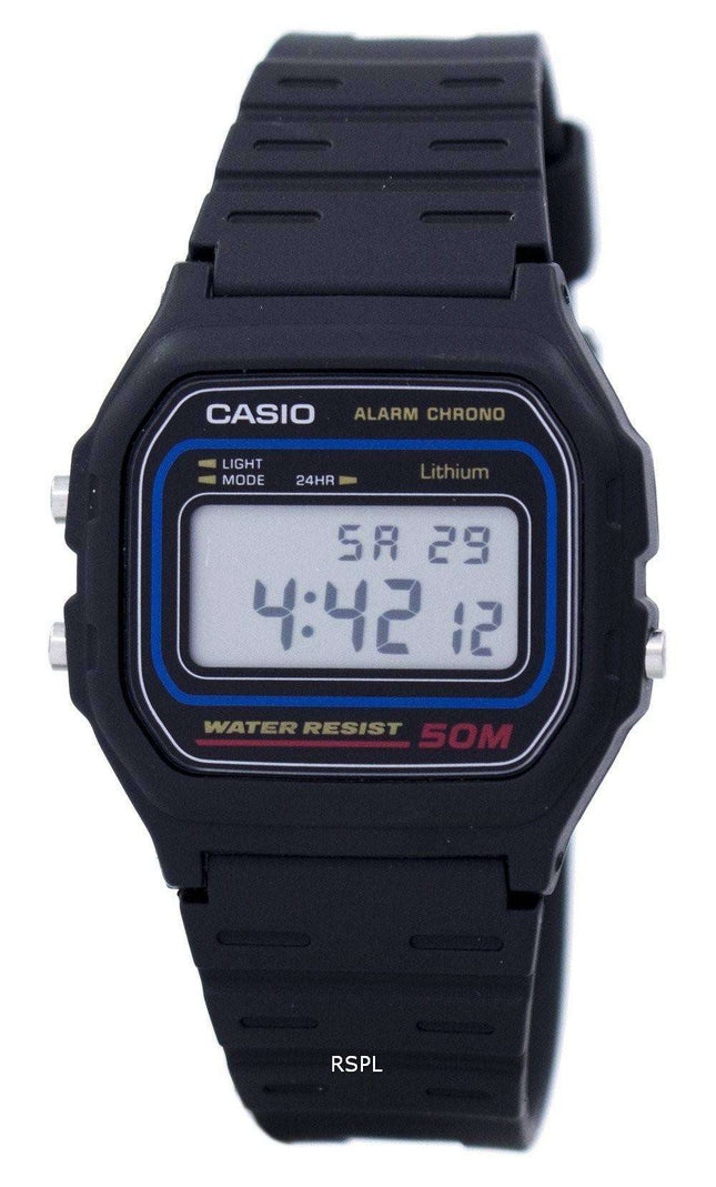 Reloj despertador Casio Digital crono W-59-1VQ hombres