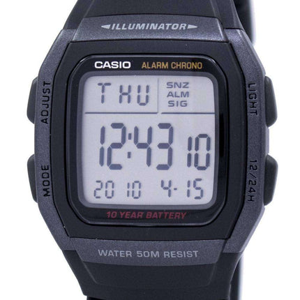 Casio Youth Iluminador digital W-96H-1BVDF W96H-1BVDF Reloj para hombre