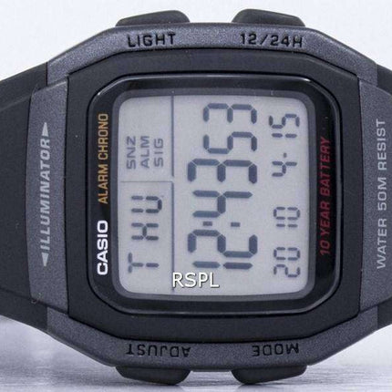 Casio Youth Iluminador digital W-96H-1BVDF W96H-1BVDF Reloj para hombre