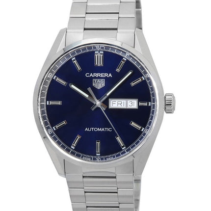 TAG Heuer Carrera Acero inoxidable Esfera azul Automático WBN2012.BA0640 100M Reloj para hombre