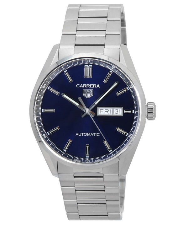 TAG Heuer Carrera Acero inoxidable Esfera azul Automático WBN2012.BA0640 100M Reloj para hombre