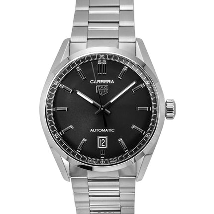 Reloj Tag Heuer Carrera Date de acero inoxidable con esfera negra y automático WBN2110.BA0639 100M para hombre