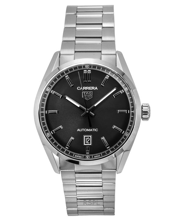 Reloj Tag Heuer Carrera Date de acero inoxidable con esfera negra y automático WBN2110.BA0639 100M para hombre