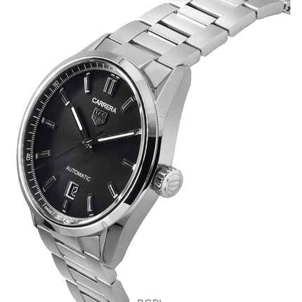 Reloj Tag Heuer Carrera Date de acero inoxidable con esfera negra y automático WBN2110.BA0639 100M para hombre