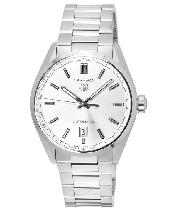 TAG Heuer Carrera Acero inoxidable Gris Dial Automático WBN2111.BA0639 100M Reloj para hombre