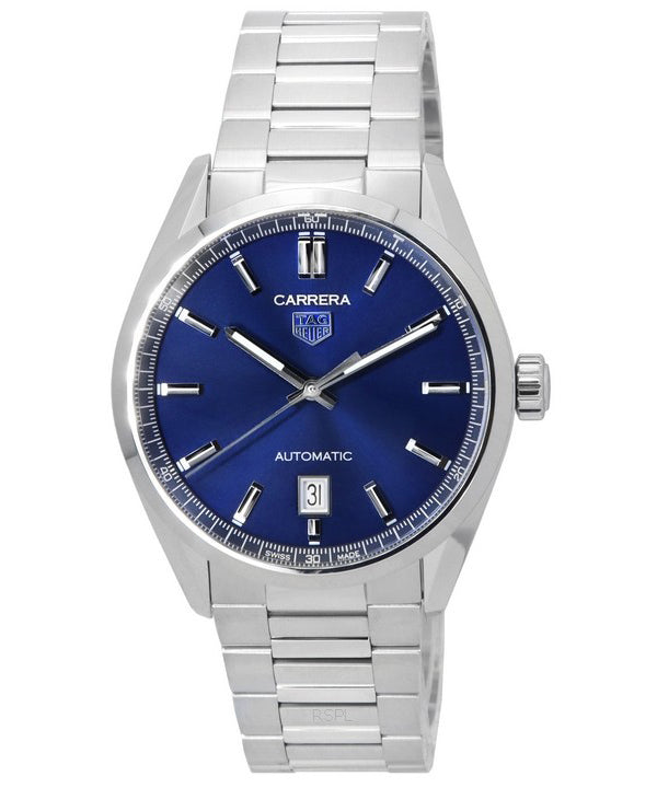 TAG Heuer Carrera Acero inoxidable Esfera azul Automático WBN2112.BA0639 100M Reloj para hombre