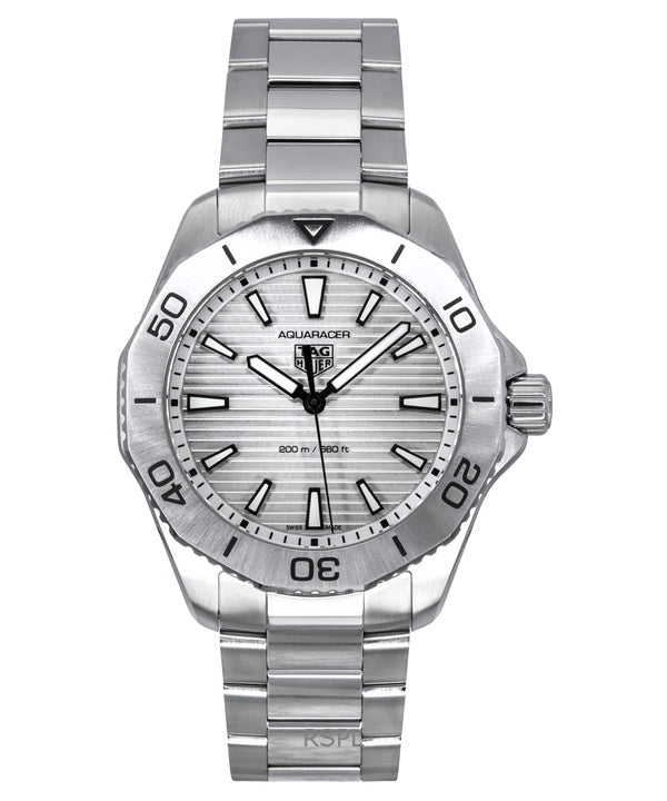 Reloj de buceo Tag Heuer Aquaracer Professional 200 de acero inoxidable con esfera gris y cuarzo WBP1111.BA0627 200M para hombre