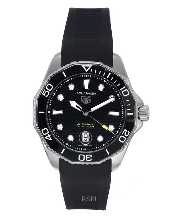 Reloj automático Tag Heuer Aquaracer Professional Date con correa de caucho y esfera negra para buceo WBP201A.FT6197 300M para h